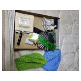 Hand crocheted hats and misc