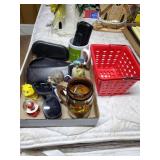 Sunglasses mugs storage baskets and misc