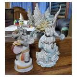Pair of nice music boxes approx 6 & 11 inches