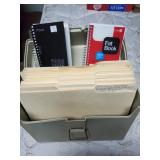 File box and contents