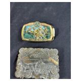 Coca-Cola & US Marine corps belt buckles
