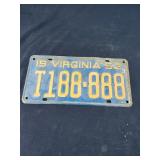 1953 Virginia license plate