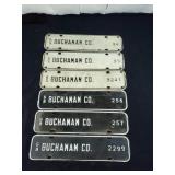 Super rare Buchanan county license plates