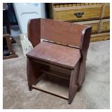 Handmade by Charlie Breeding small chair & step