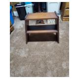 Handmade storage shelf approx 18 inches tall x 17