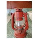 Little red Barn lantern approx 8 inches tall