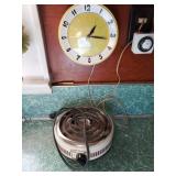 Mid century modern clock and electric burner