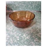 Fire king oven proof bowl approx 8 inches diameter