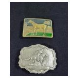 Kentucky bluegrass horse & Winchester belt