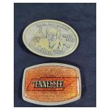 Texas & Tennessee belt buckles