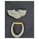Harley Davidson & Horseshoe belt buckles