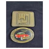 HJ supply and Chevrolet belt buckles
