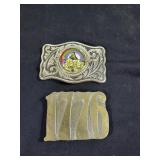 Jesus saves & 1776 belt buckles