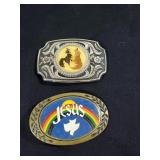 Cock fighting and Jesus belt buckles