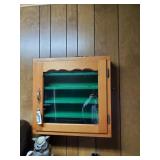 Handmade diaplay case approx 25 inches wide x 24