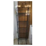 Cute 5 tier metal shelf approx 52 inches tall x