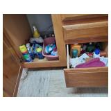 Contents under sink and drawer