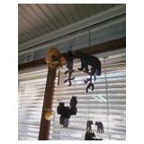 3 little wind chimes owls, bears & oranges