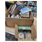 Beautiful glass fittings and fluorescent lighting