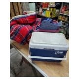 Explorer igloo cooler shower curtain and misc