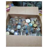 A great collection of small jars great for