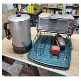 Coffee Maker, dish drainer and toaster oven