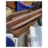 Box of wood frames