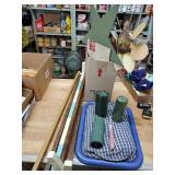 Candles, handmade golf or crochet sticks and misc