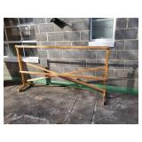 Nice handmade quilting rack approx 7 foot long