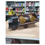 Handmade toy truck hauler