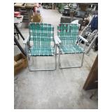Good pair of aluminum fishing chairs