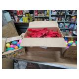 Red Christmas bows & Easter eggs