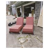 Pair of handmade lounge chairs