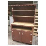 Wood cabinet approx 64 inches tall x 23 deep x 37