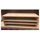 Wood storage cabinet approx size is 22 inches x