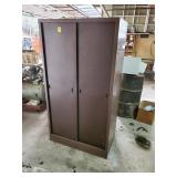Metal closet approx size is 66 inches x 20 deep x