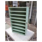 8 tier storage shelf  approx 13 inches wide x 8