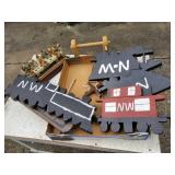 Coal train wood pieces and the last supper