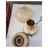 Beautiful vintage depression glass light