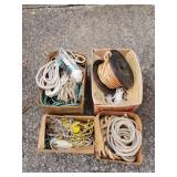 Large grouping of various rope