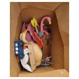 Pink flamingos and other wood art