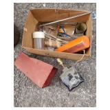 Mid century modern lamp and misc