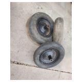 Group of wheel barrel tires