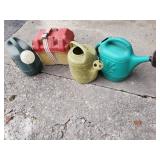 Pair of garden pots and a battery case