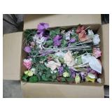 Box of various flowers