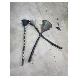 Group of long funnels