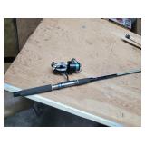 Mitchell 300 rod & reel appr0x 7ft reel