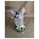 Fairy with crystal ball. 12 inches tall