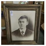 Photograph of unknown man. 15 X 19 inches.