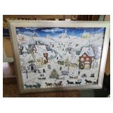 Puzzle framed. 20 X 16.